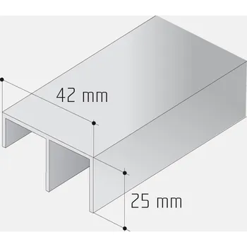 Dveřní kování S30 dolní vodící profil 3M
