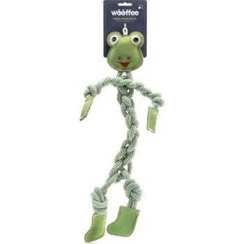 Hračka pro psa Wooffee Provazový dlouhán Žába 44cm
