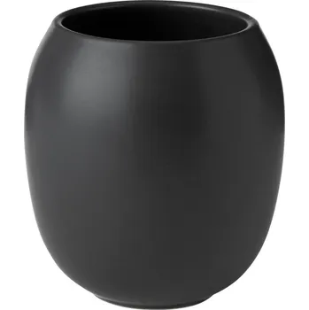 Kelímek na zubní kartáčky FJORD 10 cm, černá, kamenina, Stelton