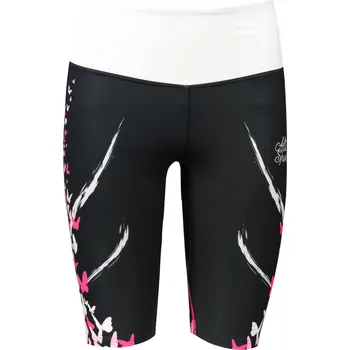 Dámské kalhoty Dámské legíny nad kolena premium ALTISPORT VOJ/ALW022LEG02 ČERNORŮŽOVÁ XXL
