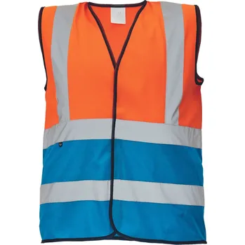pracovní vesta Cerva Lynx Duo Reflexní vesta 03030115 oranžová/royal 3XL