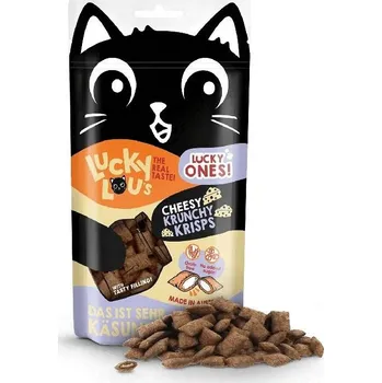Krmivo pro kočku Lucky Lou Lucky Ones Krunchy Krisps Kuře a sýr 60 g