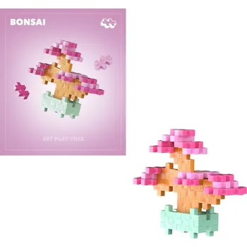 ostatní stavebnice Plus-Plus Kytky Růžová bonsaj