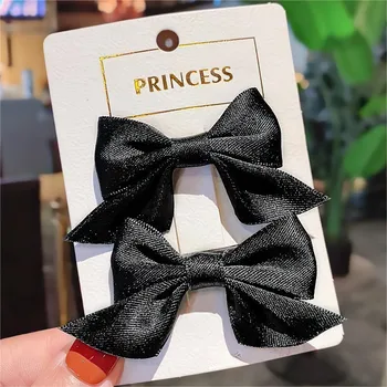 Sponky do vlasů Mašle Černá