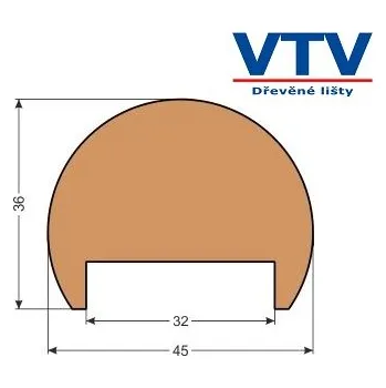 Madlo dřevěné MT 4536D 2m c.90