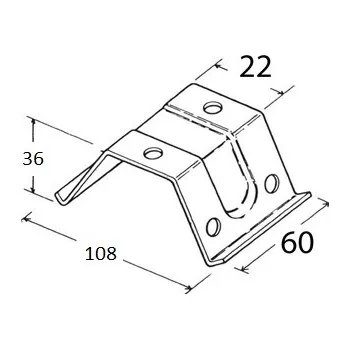 Stolová podnož Uchyt stolove nohy 23.0603.108.05