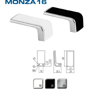 Nábytkové kování Uch. UZ-MONZA-16-10 bila DOPRODEJ