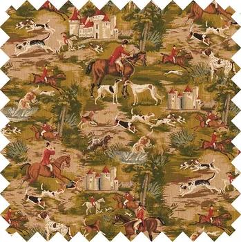 BARRINGTON FURNITURE Látka s loveckým motivem šíře 142cm