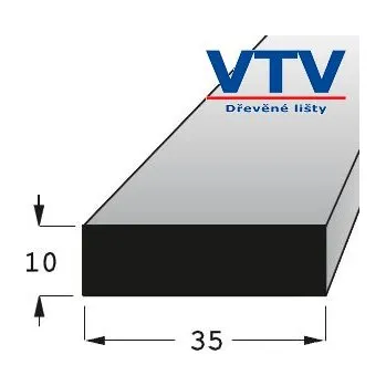 LED lišta Lišta dřevěná H 3510 2m