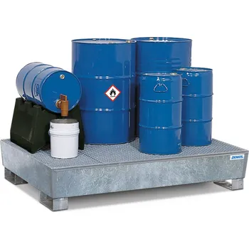 Dílenský stůl Mřížový rošt, pozinkovaný, jako odstavná plocha pro podlahovou vanu PRW 43