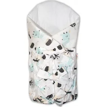 Zavinovačka Baby Nellys Klasická retro šněrovací zavinovačka Srnečci Bílá