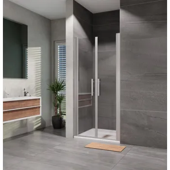 Sprchové dveře Lansanit Sprchové dveře Elisa 1000 mm, sklo čiré, profil chrom, 2-křídlé, AS2-100-190-C | cena za ks