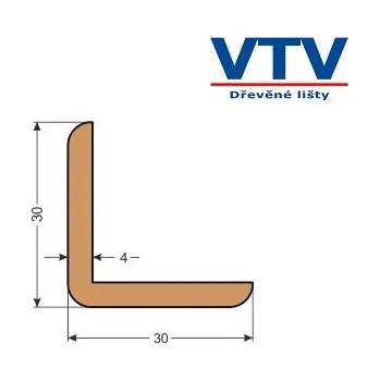 Stavební profil Lišta dřevěná L 3030 2,5m c.6