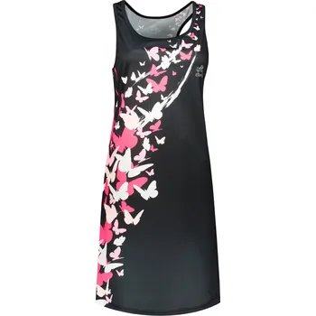 Dámské šaty Dámské funkční tílkové šaty premium ALTISPORT VOJ/ALW022SAT01 ČERNÁ/RŮŽOVÁ XL