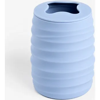 WC štětka Koupelnový hrnek | TORUS | reliéfní modrý | 8,2 x 8,2 x 11 cm | 733727