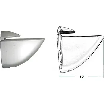 Držák na polici Drzak pol. stredni sedy