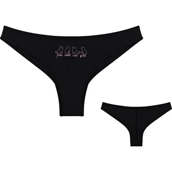 Kalhotky Donella Dámské kalhotky Kočka: tmavě modrá XL