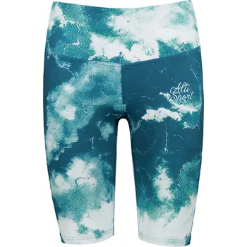 Dámské kalhoty Dámské legíny nad kolena premium ALTISPORT VOJ/ALW066LEG02 ZELENOMODRÁ S