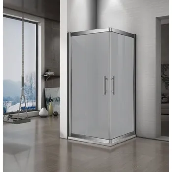 Lansanit Sprchový kout Monte 100 x 100 cm, sklo matné, profil aluchrom, čtverec, CF11-190-M | sleva 28% | cena za ks