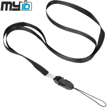 Šňůrka na krk s poutkem ECO, 1ks, černá