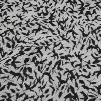 Kabátovina 16246, bílo-černý vzor, š.150