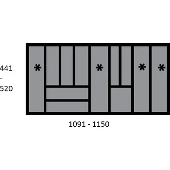 Příborník do zásuvky Pribornik 441-520/1091-1150 stříbrná 44943/9194942