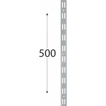 WLD 500s nosná konzolová lišta dvojitá 500 mm šedá
