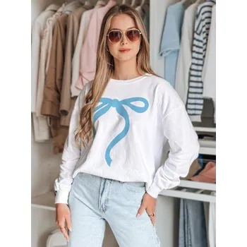 Dámská mikina Dámská mikina one size oversize SOFTTIE bílá