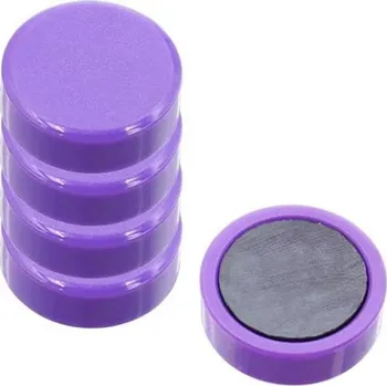 Dekorativní magnet Magnet 40mm, 1ks, barva: fialová