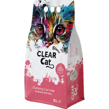 Podestýlka pro kočku Clear Cat Blanco Baby Powder 10l