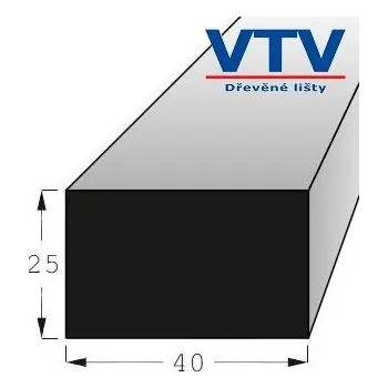 LED lišta Lišta dřevěná H 4025 2m
