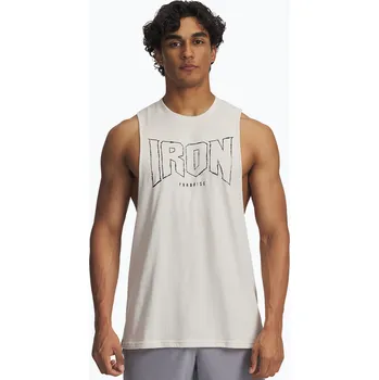 Pánské tričko Pánská tréninková tričko Under Armour Project Rock stone/black