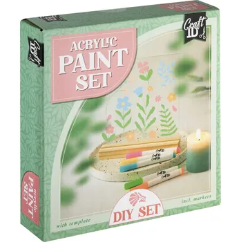 kreativní sada Grafix Akrylová malířská sada s fixy a stojánkem
