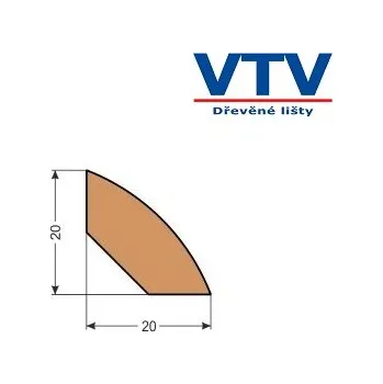Stavební profil Lišta dřevěná RVS 2020 2,5m c.36