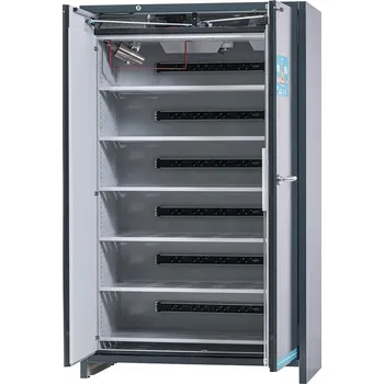 Skříň pro nabíjení lithium-iontových baterií asecos SmartStore-Ultra, 6x police, š 1200 mm