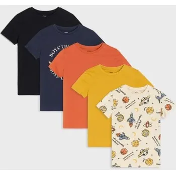 Chlapecké spodní prádlo Sinsay - Sada 5 triček - námořnická modrá - 070FT-59X - 070FT-59X-128