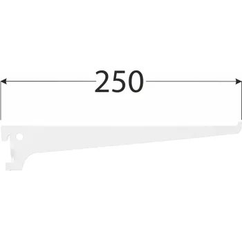 WSS 250b systémová konzola jednoduchá 250 mm bílá