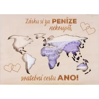 Dárková krabička Albi Kapsa na peníze - Svatební cesta