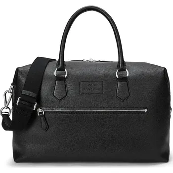 Kabelka Kožená taška Polo Ralph Lauren černá barva, 405962459, ONE SIZE, 99X