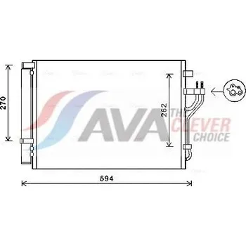 Výparník klimatizace Kondenzátor, klimatizace AVA HY5280D