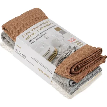 Utěrka 3x utěrka na nádobí vaflová 70x50cm, mikrovlákno Lagrada waffle