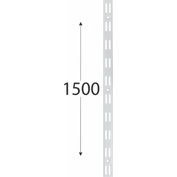 AWLD 1500b nosná konzolová lišta dvojitá 1500 mm bílá
