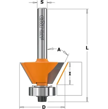 Příslušenství k frézce C90926011 C909 Kombinovaná fréza - 30° D27x9 S=8 HW