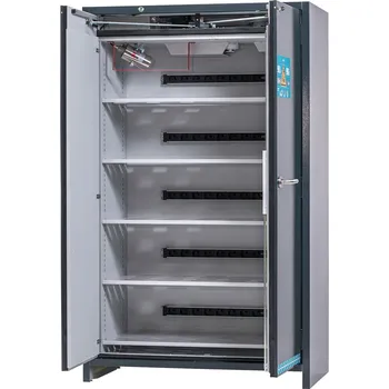 Skříň pro nabíjení lithium-iontových baterií asecos SmartStore-Ultra, 5x police, š 1200 mm