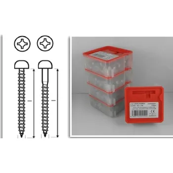 Vrut Qbox 5,0 x 40 UQ ZnB PAN Q - box 80ks pulk.hlava