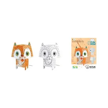 omalovánky 3D Kočka k vymalování