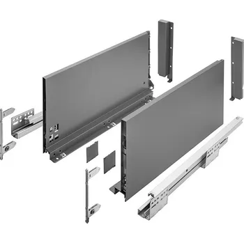 Úložný box Zásuvkový Box Slim D 199/550mm extra vysoký Antracit 550D