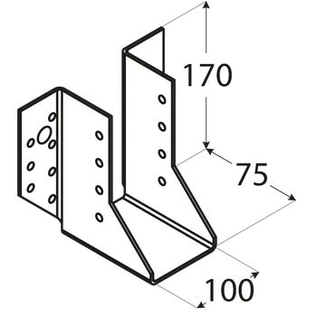 Tesařské kování WB 31 - 100*170 trámová botka