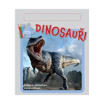 omalovánky Dinosauři - Knížka se skládačkami, omalovánkami a pastelkou