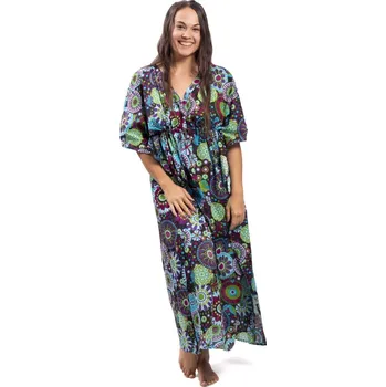Dámské šaty Indie Kaftan AMARA modrý II. | modrá